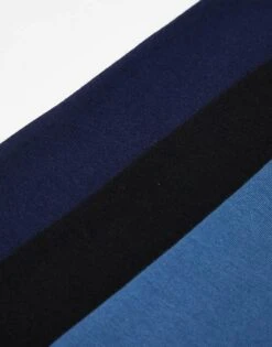 Jack & Jones 3 Pack Trunks In Multi Blue With Logo Waistband For Men Black Navy Blazer -Men Style Shop 205685456 4