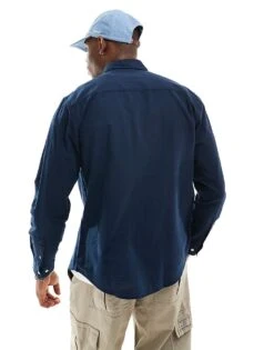 Jack & Jones Oxford Shirt In Navy For Men Navy Blazer -Men Style Shop 205697876 4