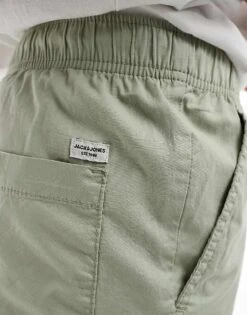 Jack & Jones Chino Shorts With Drawstring Waist Shorts In Grey For Men Desert Sage -Men Style Shop 205761054 5