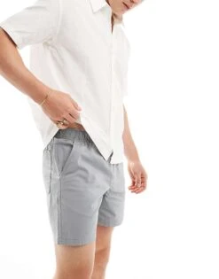 Jack & Jones Chino Shorts Withdrawstring Waist Shorts In Grey For Men Ultimate Grey -Men Style Shop 205761086 1 ultimategrey 1