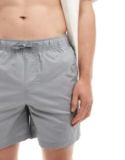 Jack & Jones Chino Shorts Withdrawstring Waist Shorts In Grey For Men Ultimate Grey -Men Style Shop 205761086 2