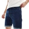 Jack & Jones Relaxed Fit Denim Shorts In Dark Blue For Men Blue Denim 430 -Men Style Shop 205761143 1 bluedenim430