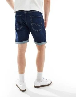 Jack & Jones Relaxed Fit Denim Shorts In Dark Blue For Men Blue Denim 430 -Men Style Shop 205761143 2