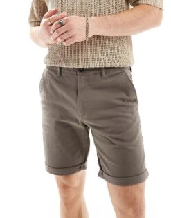 Jack & Jones Chino Shorts In Brown For Men Bungee Cord