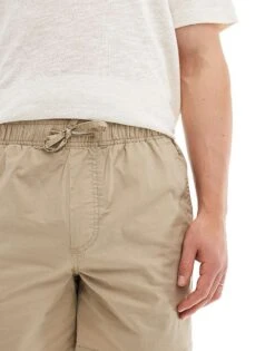 Jack & Jones Chino Shorts With Drawstring Waist Shorts In Beige For Men Crockery -Men Style Shop 205761331 3