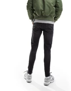 Jack & Jones Mike Tapered Jeans In Washed Black For Men Black Denim -Men Style Shop 205761370 3