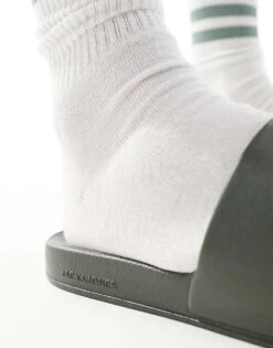 Jack & Jones Slider In Khaki For Men Olive Night -Men Style Shop 205761675 3