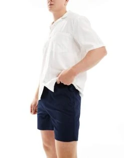 Jack & Jones Chino Shorts With Drawstring Waist Shorts In Navy For Men Navy Blazer -Men Style Shop 205761681 1 navyblazer 1