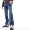 Jack & Jones Mike Tapered Jeans In Mid Blue For Men Blue Denim