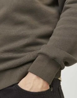 Jack & Jones Oversized Crew Neck Sweatshirt In Mocha For Men Bungee Cord -Men Style Shop 205883806 4