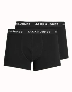 Jack & Jones 2 Pack Trunks In Black For Men -Men Style Shop 205885550 1 black 1