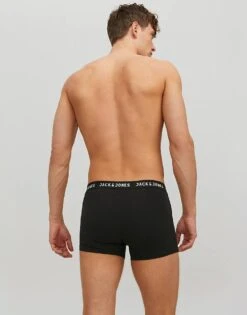 Jack & Jones 2 Pack Trunks In Black For Men -Men Style Shop 205885550 4