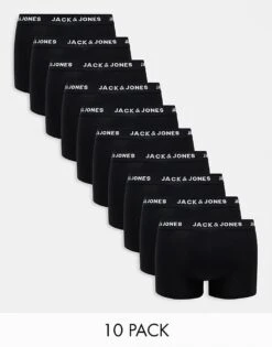 Jack & Jones 10 Pack Trunks In Black For Men -Men Style Shop 205885833 1 black 1