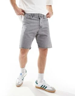 Jack & Jones Straight Fit Denim Shorts In Grey For Men Grey Denim -Men Style Shop 205930450 1 greydenim 1