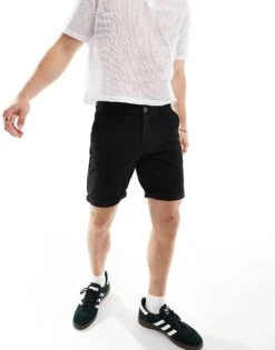 Jack & Jones Chino Shorts In Black For Men