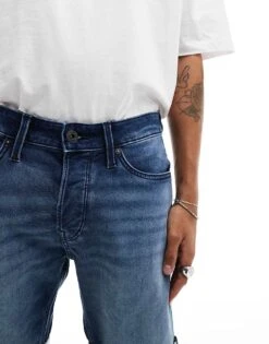 Jack & Jones Jog Denim Shorts In Blue For Men Blue Denim -Men Style Shop 205930480 5