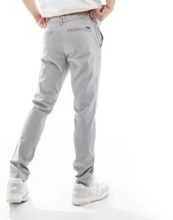 Jack & Jones Chino In Slim Fit Grey For Men Ultimate Grey -Men Style Shop 205930720 3