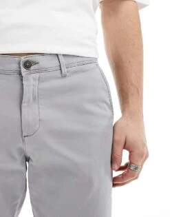 Jack & Jones Chino In Slim Fit Grey For Men Ultimate Grey -Men Style Shop 205930720 5