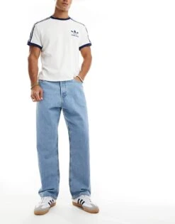 Jack & Jones Alex Baggy Jeans In Light Blue For Men Blue Denim