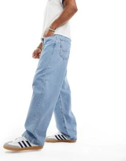 Jack & Jones Alex Baggy Jeans In Light Blue For Men Blue Denim -Men Style Shop 205930765 5