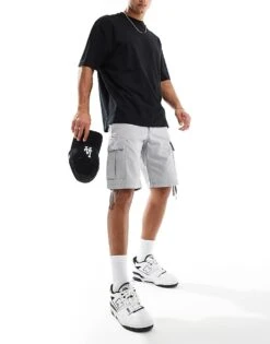 Jack & Jones Cargo Short In Grey For Men Ultimate Grey -Men Style Shop 205930851 5