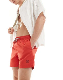 Jack & Jones Swim Shorts In Red For Men True Red