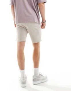 Jack & Jones Jersey Shorts In Beige For Men Moonbeam -Men Style Shop 205931014 2