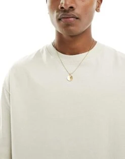 Jack & Jones Oversize T-shirt In Beige For Men Moonbeam -Men Style Shop 205931046 4