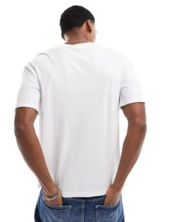 Jack & Jones T-shirt With Central Logo In White For Men -Men Style Shop 205931120 4