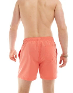 Jack & Jones Swim Shorts In Coral For Men Hot Coral -Men Style Shop 205931223 3