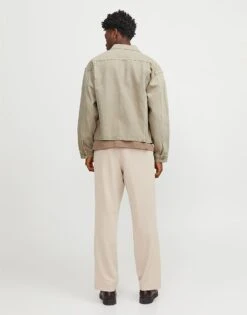 Jack & Jones Boxy Denim Jacket In Beige For Men Winter Twig -Men Style Shop 205931332 4