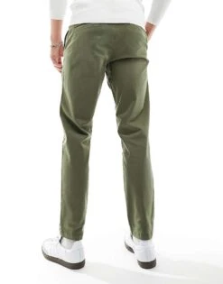 Jack & Jones Tapered Chino In Khaki For Men Dusty Olive -Men Style Shop 206040144 3