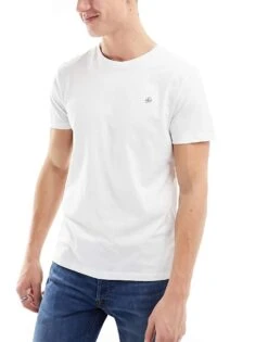 Jack & Jones 5 Pack Slim T-shirt In Multi For Men White Detail:packed -Men Style Shop 206040168 4