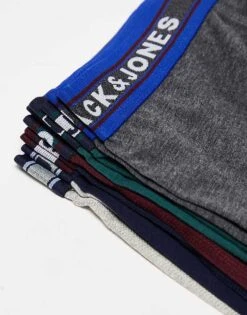 Jack & Jones 10 Pack Trunks In Multi For Men Dark Grey Melange -Men Style Shop 206040194 3