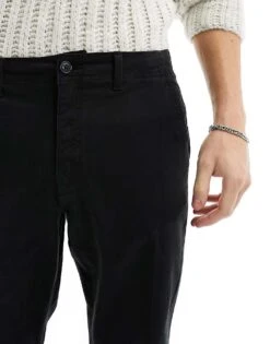 Jack & Jones Tapered Chino In Black For Men -Men Style Shop 206040647 2