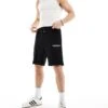 Jack & Jones Loose Fit Jersey Short With Logo In Black For Men -Men Style Shop 206092036 1 black