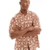 Jack & Jones Oversized Shirt In Geo Print For Men Moonbeam