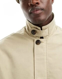 Jack & Jones Harrington Jacket In Beige For Men Fields Of Rye -Men Style Shop 206092068 4