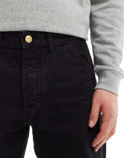 Jack & Jones Eddie Loose Fit Carpenter Jean In Washed Black For Men -Men Style Shop 206092107 5