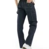 Jack & Jones Eddie Loose Fit Carpenter Jean In Dark Indigo For Men Blue Denim