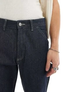 Jack & Jones Eddie Loose Fit Carpenter Jean In Dark Indigo For Men Blue Denim -Men Style Shop 206092379 3