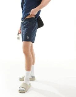 Jack & Jones Double Waistband Swim Shorts In Navy For Men Navy Blazer -Men Style Shop 206092836 3