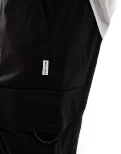 Jack & Jones Technical Cargo Short In Black For Men -Men Style Shop 206093419 4