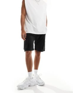 Jack & Jones Technical Cargo Short In Black For Men -Men Style Shop 206093419 5