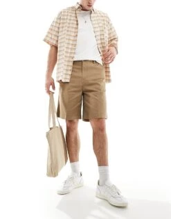 Jack & Jones Baggy Fit Chino Short In Tan For Men Elmwood