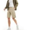 Jack & Jones Cargo Short In Beige For Men Crockery