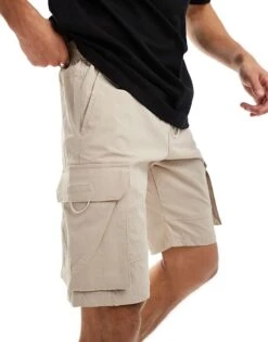 Jack & Jones Technical Cargo Short In Beige For Men -Men Style Shop 206093794 1 beige 1