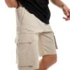 Jack & Jones Technical Cargo Short In Beige For Men -Men Style Shop 206093794 1 beige