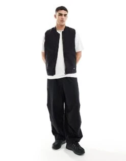 Jack & Jones Denim Worker Gilet In Washed Black For Men -Men Style Shop 206093876 3