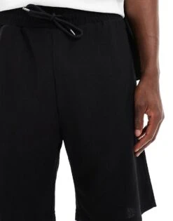 Jack & Jones Co-ord Plisse Short In Black For Men -Men Style Shop 206094084 5